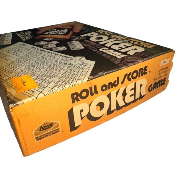 Roll And Score Poker Game ES Lowe 1977 Vintage Poker Game - Picture 3 of 12